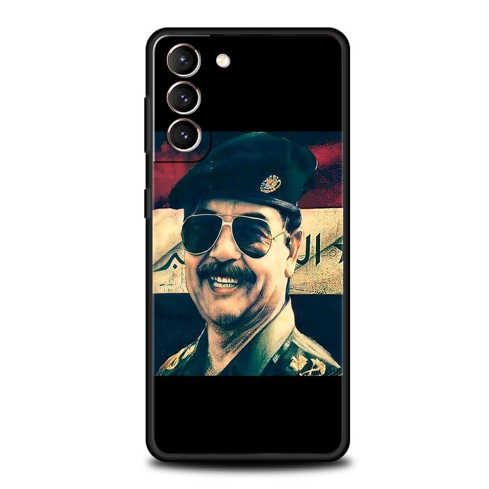 Soft TPU Phone Case For Samsung Galaxy S25 S24 S23 S22 S21 Ultra S20 FE 5G S10 S10E Plus Arabic Iraq Saddam Hussein Black Cover