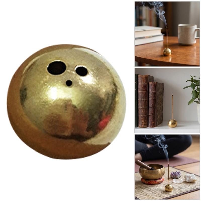 3 Holes Incenses Burners,Coppers Incenses Holder for Incenses Stick/Incenses Cones,Ashes Catcher Meditations Yogas Room
