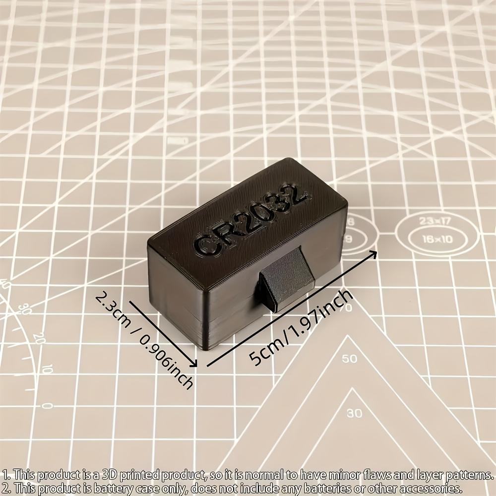 1pc 10 Slots CR2032 Battery Holder, Portable Button Battery Storage Box, Anti-Loss Organizer for Small Batteries