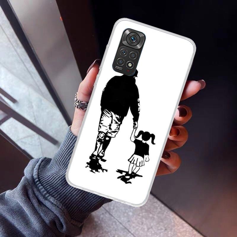 

Dad And Baby Girl Boy Phone Case For Xiaomi Redmi Note 10 11 12 13 14 15 Pro Plus 11S 12S 14S 11T 11E 10S Soft TPU Back Cover Re Redmi Note 15 Pro 5G