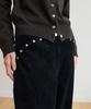 SIS A Bridge Semi-Wide Corduroy Pants [Black]