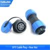 Yue Ling SP17 Series IP68 Waterproof Aviation Plug with Rear Nut Flange