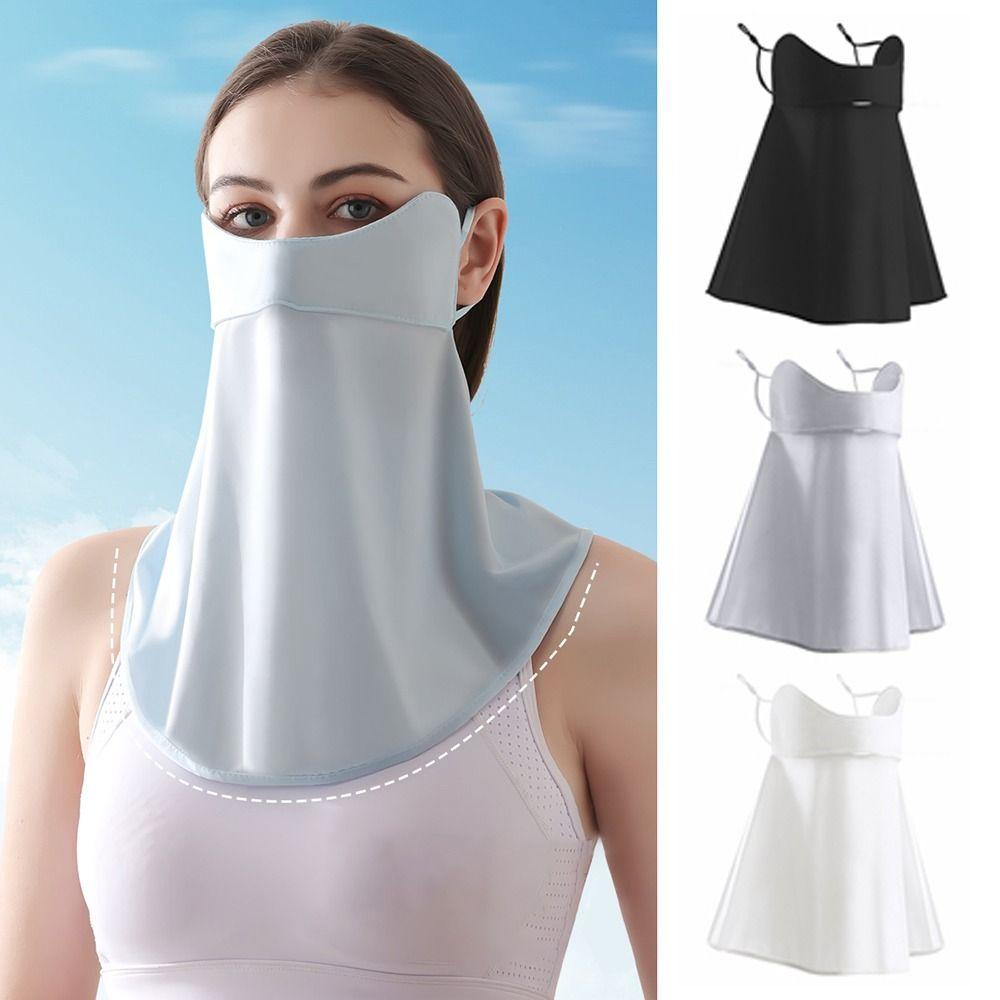 

Anti-UV Ice Silk Mask Breathable Sun Protection Mask High-quality Anti-UV Face Cover