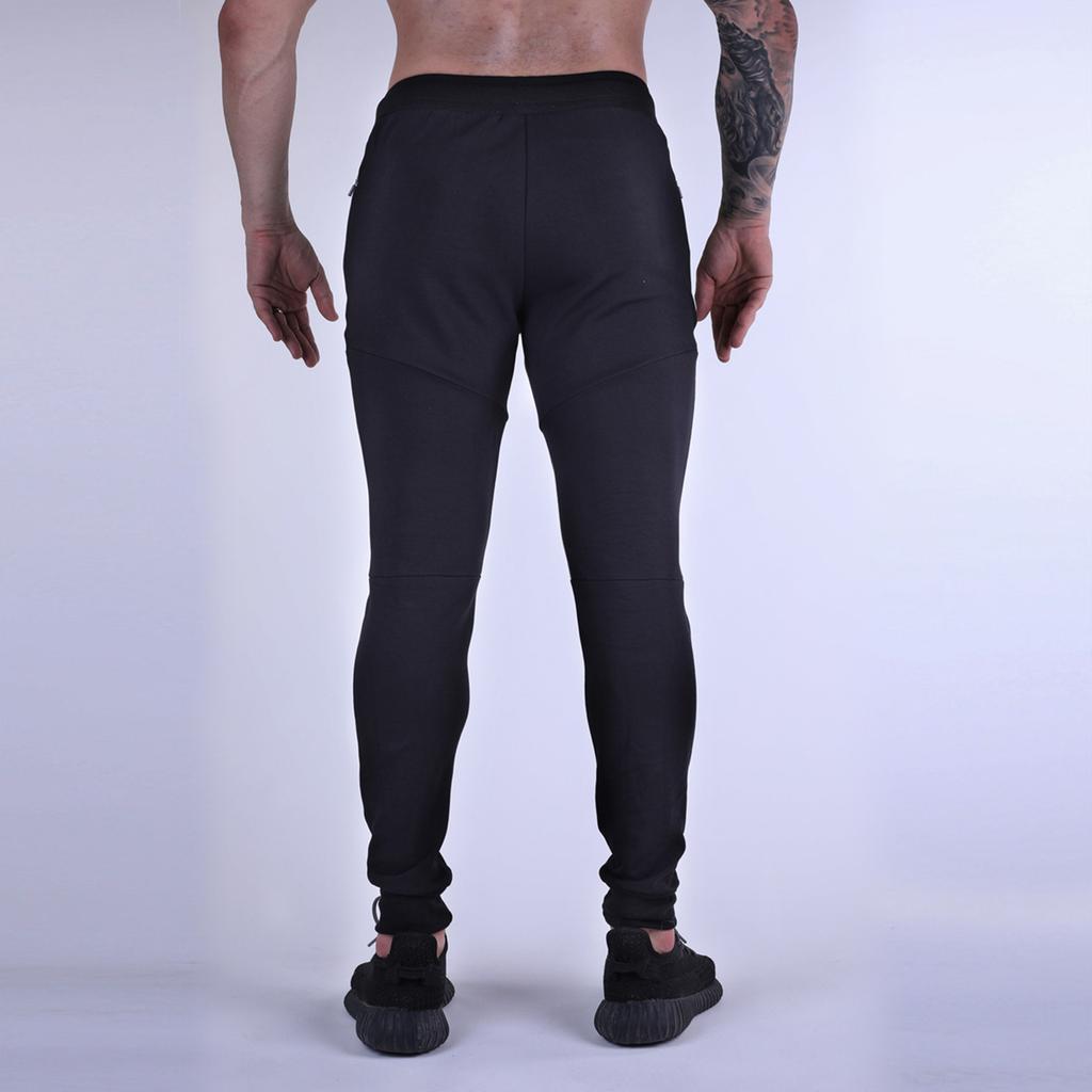 Men's Joggers Workout Pants Casual Slim Fit Tapered Pant Gym Athletic Running Sweatpants With Zippers Pockets