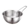 ZISIZ 304 Stainless Steel Korean Serving Bowls with Handle
