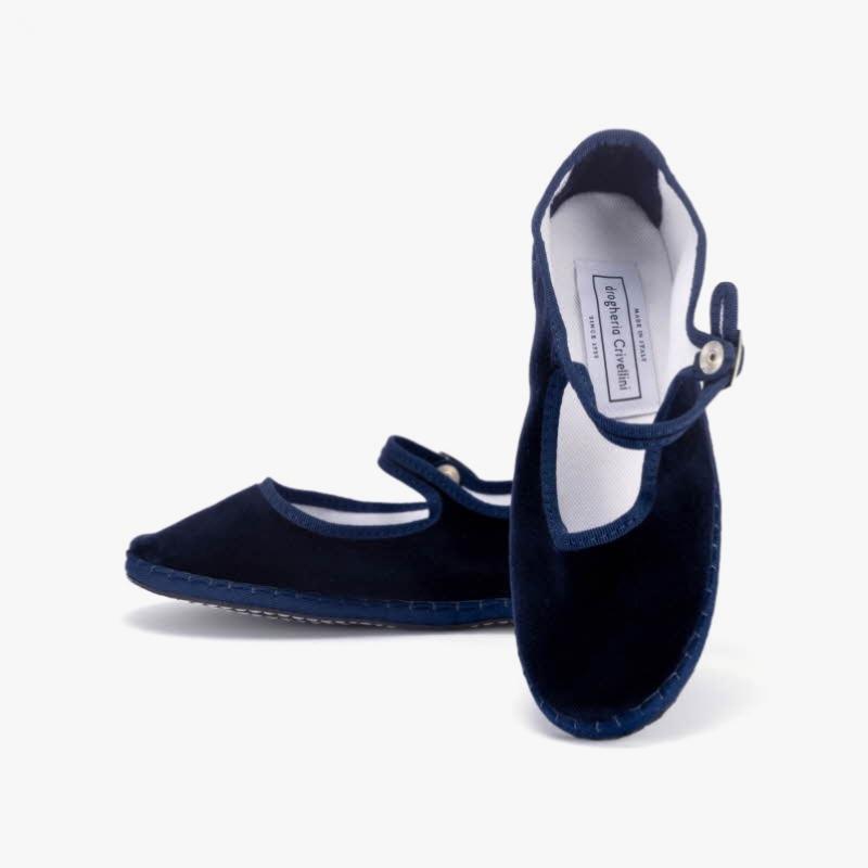 Drogeria Mjpj Ve Oo Nax Mary Jane VelVet Navy Flats