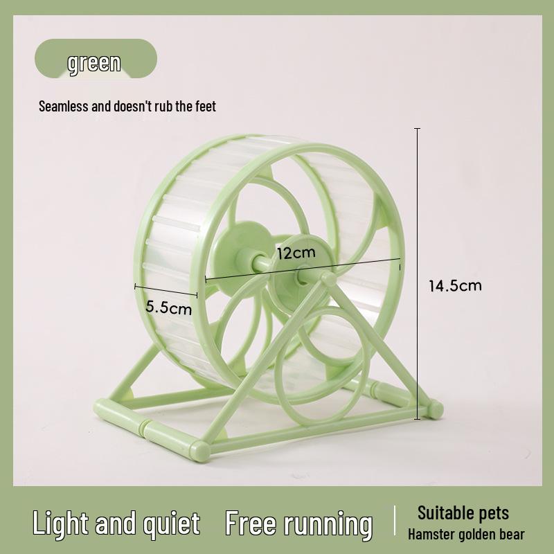 Goldhamster Leises Laufrad mit Anti-Quetsch-Füßen - Kleintier Sportspielzeug Laufband Spinner