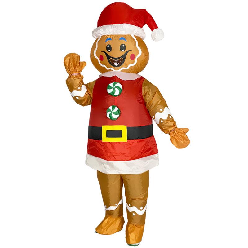 Christmas Elk Gingerbread Man Costume Party Party Atmosphere Props Santa Inflatable Costume