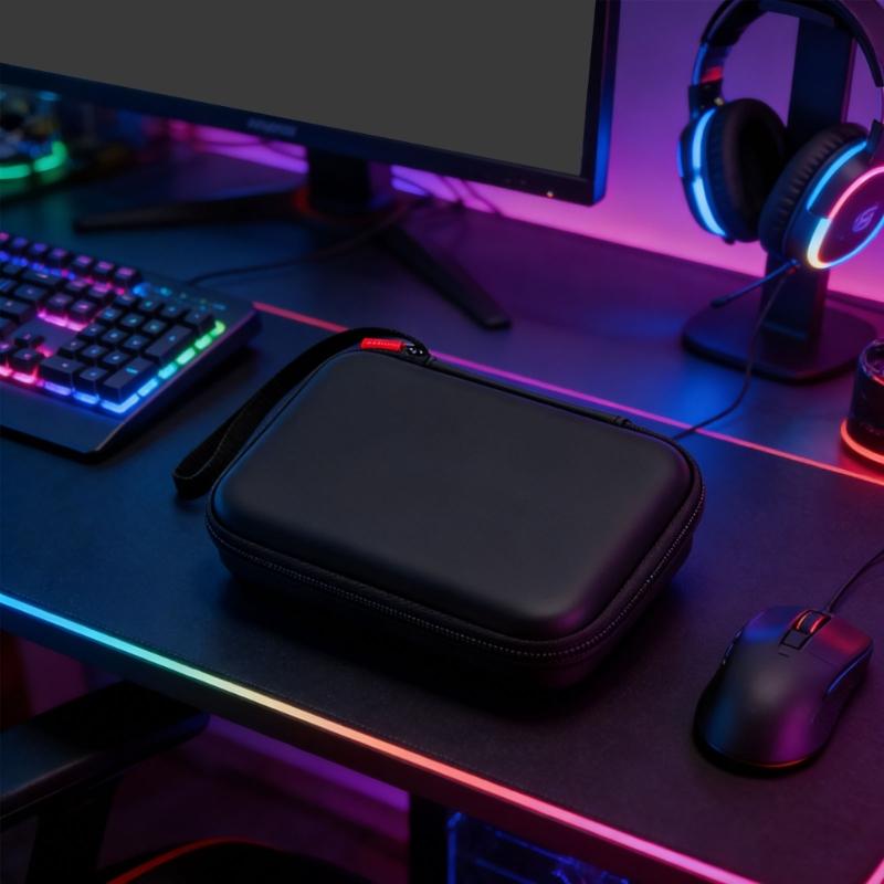 Storage Case Organizers with Pocket for RG Double Screen Game Console Storage Bag Shockproof Travel Pouch Carrying Case