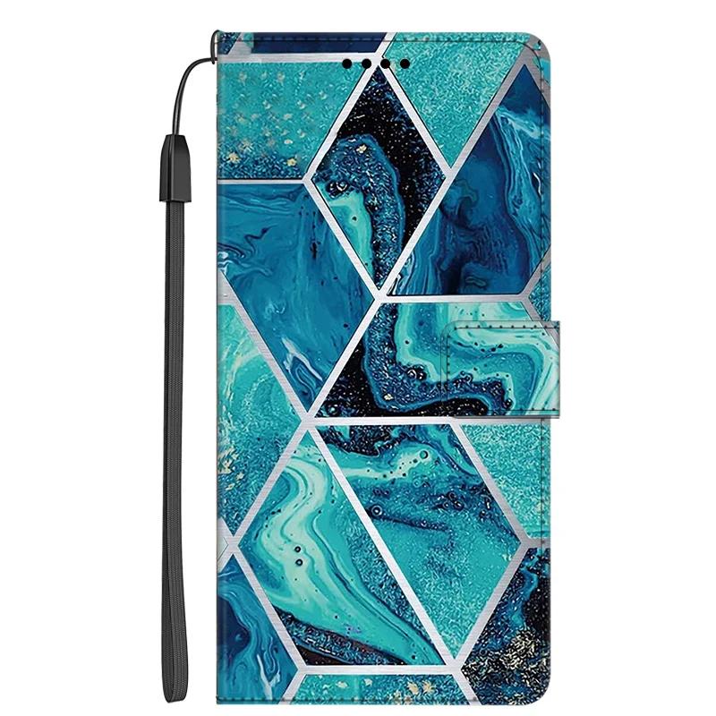 Leather Case For Samsung A17 Marble Color Wallet Phone Case for Funda Samsung Galaxy A17 5G Stand Book Flip Cover Full Protector