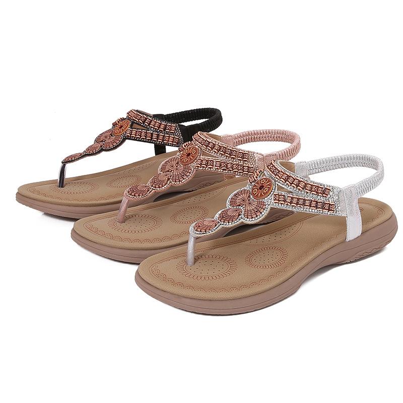 Fashion Women Shoes Plus Size 36-42 Summer Fashion Rhinestone Comfortable Platform Sandals Casual Beach Shoes Wedges Sandalias Mujer