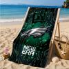 Asciugamano da Spiaggia Philadelphia Eagles Partita Notturna, Asciugatura Rapida, Facile da Curare, Adatto sia per il Fitness che per le Vacanze al Mare, Essenziale Sportivo