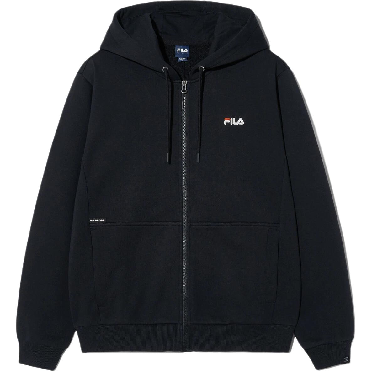 FILA Sweatshirts Unisex Black Hooded Moderate FS2FTH1101U-BLK W85