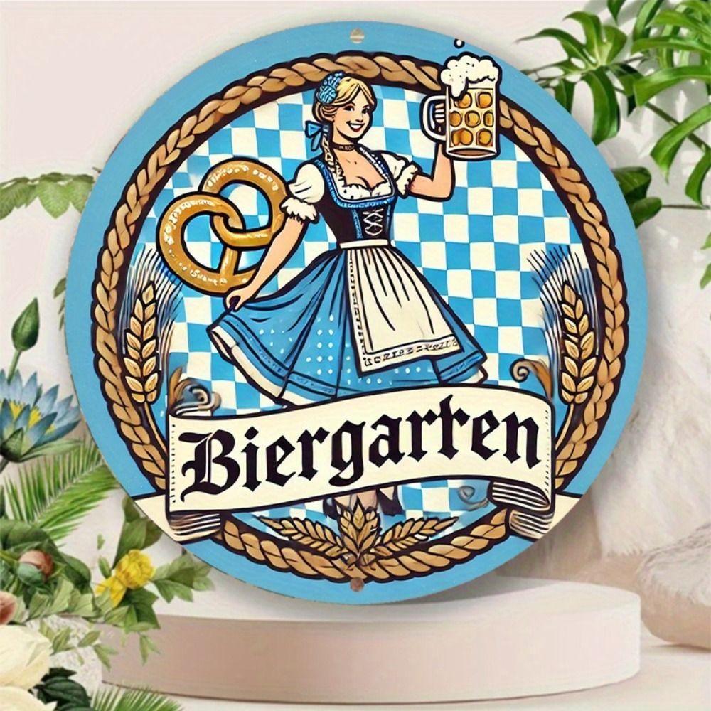 Segno in Latta Metallico Birra Decorazione Murale 20x30cm