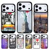 Dark Night New York City Phone Case for iPhone 17 16 15 14 13 Pro Max Back Cover for 12 11 Pro Coque