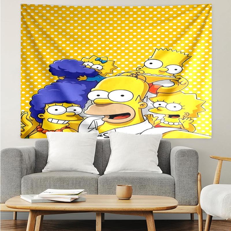 Yellow Family Portrait Tapestry Hanging for Bedroom,Livingroom, Playroom,Decor Art Room Wall Tapestry Holiday and Birthday Gifts
