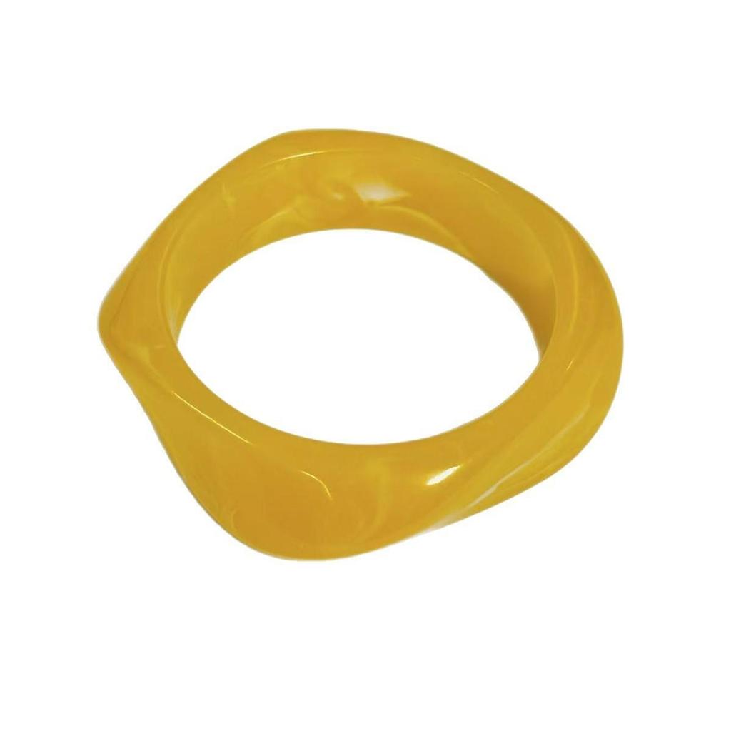 Retro Macaron Color Bangle: Stylish Women's Fashion Bracelet with Unique Niche Design