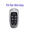 8-knappars mjuk TPU bilnyckelfodral Fob för Hyundai Sonata Hybrid NEXO NX4 Nya Grand Santa Fe Tucson 2021 2022 Keyless Entry Accessories