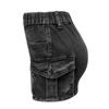 Denim Skirt Women's Summer Vintage Stretchy Tight Workwear Pockets Hip Skirt