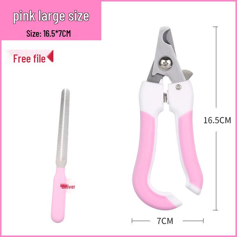 Stainless Steel Pet Nail Clippers for Cats & Dogs with Nail Grinder