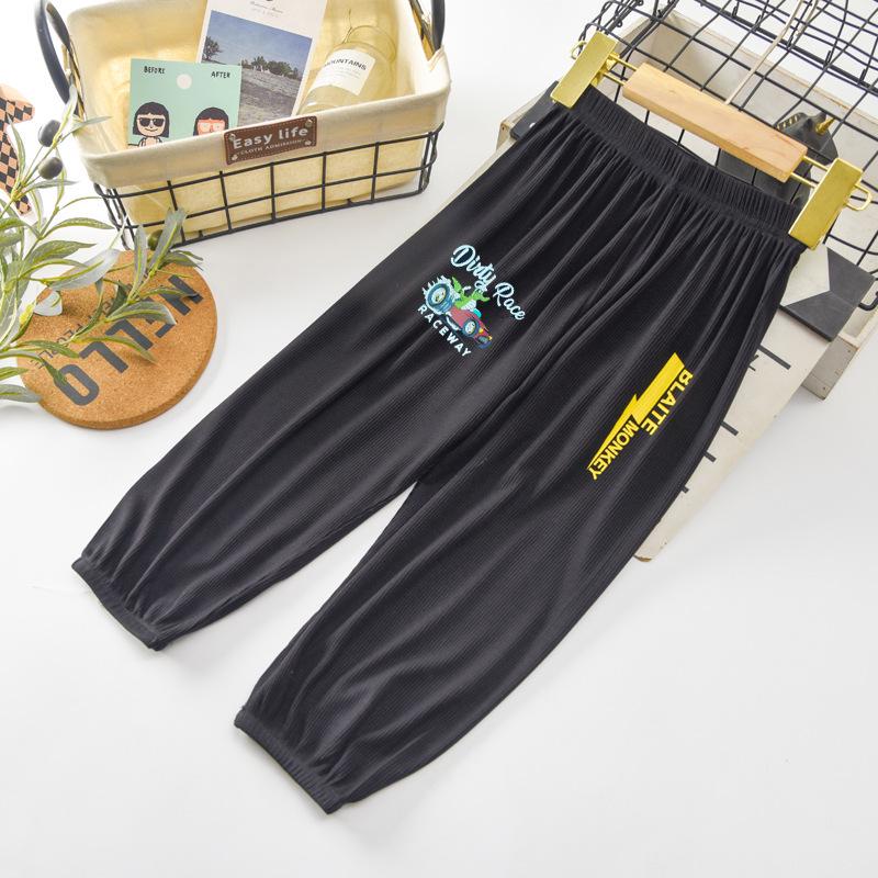 Kids' Anti-Mosquito Cotton Pants: Summer Cool, Lightweight, Versatile Casual Wear for Boys and Girls