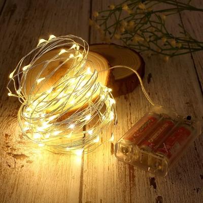 5-30M LED Fairy Lights Battery Operated Copper Wire Garland String Lights Outdoor Garden Party Wedding Lights Christmas Decor