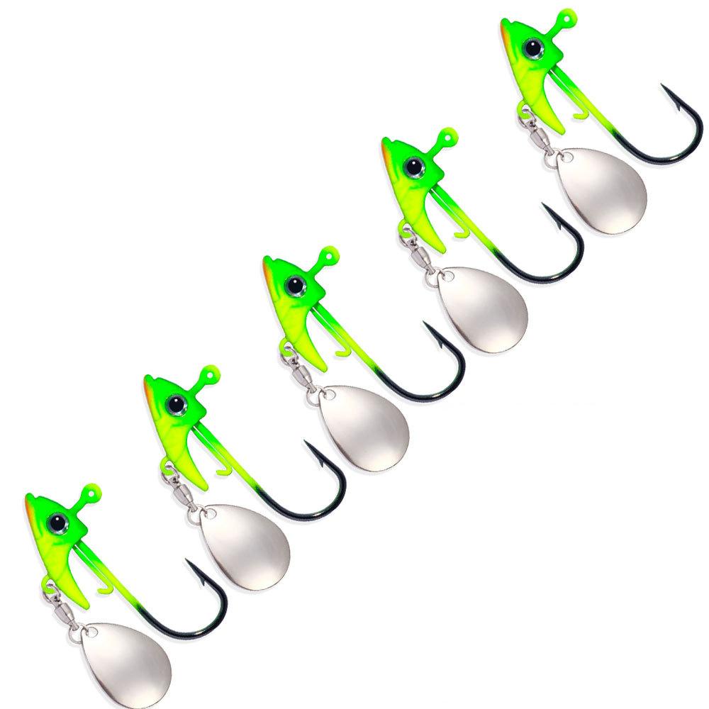 

5 шт. 7 г/10 г/15 г рыболовные приманки крючок свимбейт джиг головки блесна пайетки крючки для соленой воды пресноводная рыболовная приманка крючок 15g/5Pcs