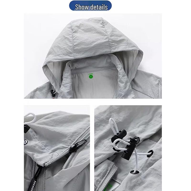 ROMON Men's Ice-Feel Hooded Sun Protection Jacket