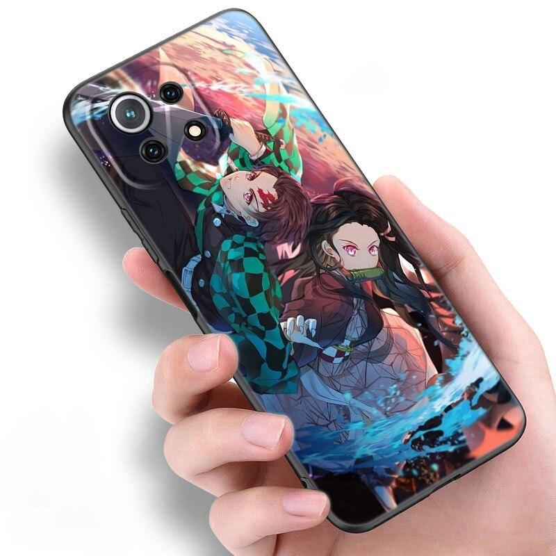 Anime Demon Slayer Kamado Tanjirou Phone Case For Xiaomi Mi POCO X3 NFC GT M4 M3 12 11T 10T Pro A3 11 Lite NE 5G 12X 11i F3