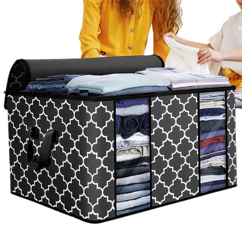 Large Capacity Clothes Storage Bag Foldable Blanket Storage Containers for Organizing Bedroom Closet