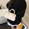 New High-end Fashion Lychee Pattern Letter Pillow Bag Portable Shoulder Crossbody Women's Bag