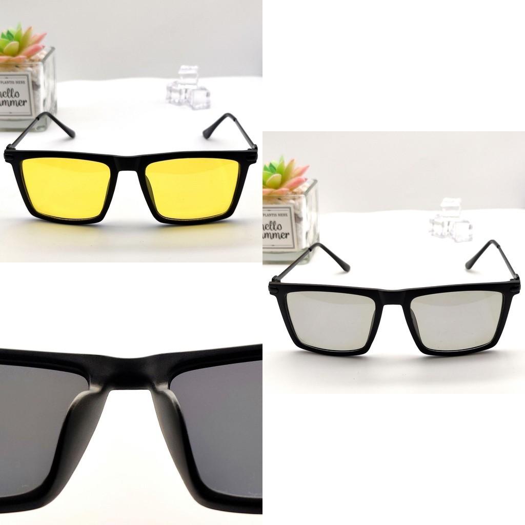 High-quality 2023 Polarized Transition Sunglasses Yellow Night Vision Anti-glare Driving Glasses