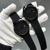 New Stylish Elegant Unisex Quartz Watch Stainless Steel Alloy Dial Silicone Magnetic Strap 3Atm Waterproof Sport Watch