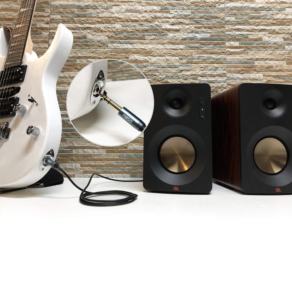 MillSO Conversion 3m Stereo Mini Plug Stereo Standard Plug TRS Phone Plug Amplifier Headphone Conversion Cable Standard Plug Mini Plug Conversion Gold