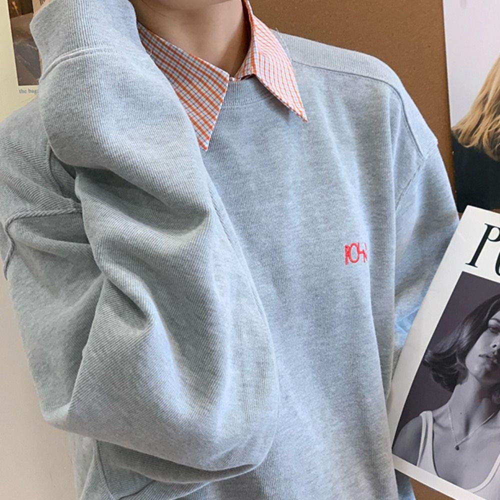 Plaid Stripe Shirt Fake Collar Comfortable Women's Detachable Collar  Clothes Accessories