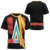 Japanese Anime Kamen Rider Whirlwind 3D Printed T-Shirts Men's And Women's Cosplay T Shirt Summer Street Fashion Sports Tops