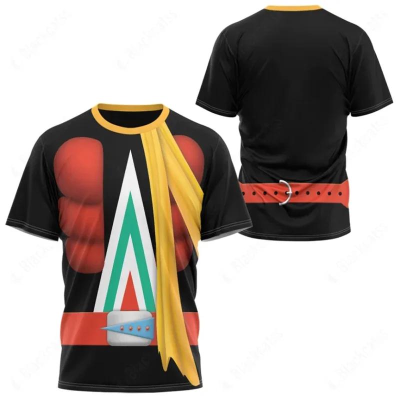 Japanese Anime Kamen Rider Whirlwind 3D Printed T-Shirts Men's And Women's Cosplay T Shirt Summer Street Fashion Sports Tops