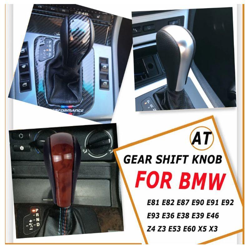 Automatic AT Short Long Gear Stick Car Shift Gear Knob For BMW E81 E82 E87 E90 E91 E92 E93 E36 E38 E39 E46 Z4 Z3 E53 E60 X5 X3