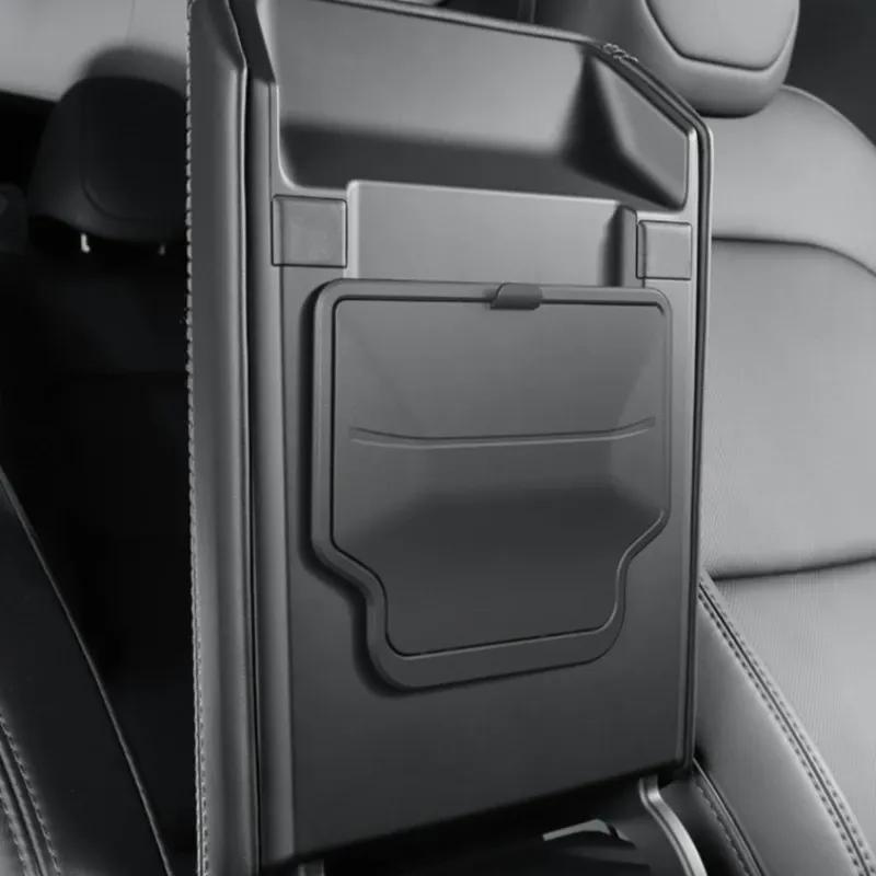For Tesla Model Y Juniper 2025 Center Console Storage Organizer Box Tray Armrest Hidden Box Cup Holder New Model 3 Highland 2024
