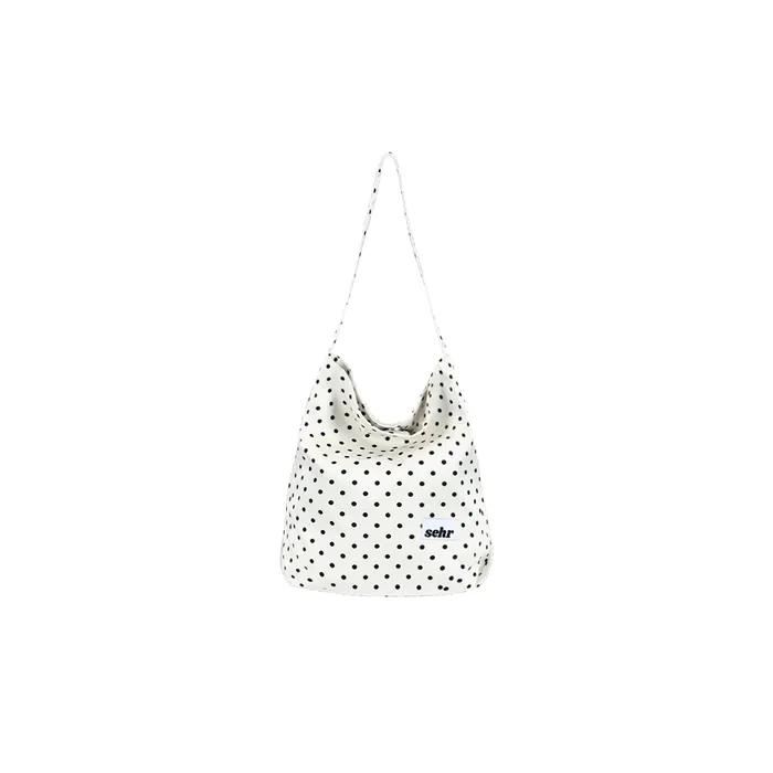 Dot Dot Bucket Bag (Ivory)