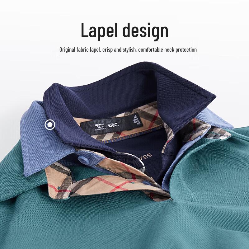 Seven Wolves Men's Autumn 5A Anti-bacterial Long Sleeve Polo T-Shirt