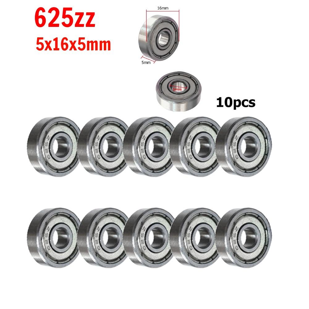 10pcs Miniature Bearings 685zz 608z 625ZZ Silent Small Bearing Deep Groove Mini Ball Bearing Carbon Steel for Skateboard Scooter