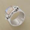 Neue Mode Antike Edelstein Mondstein Ring Damen Engagement Hochzeit Memorial Ring