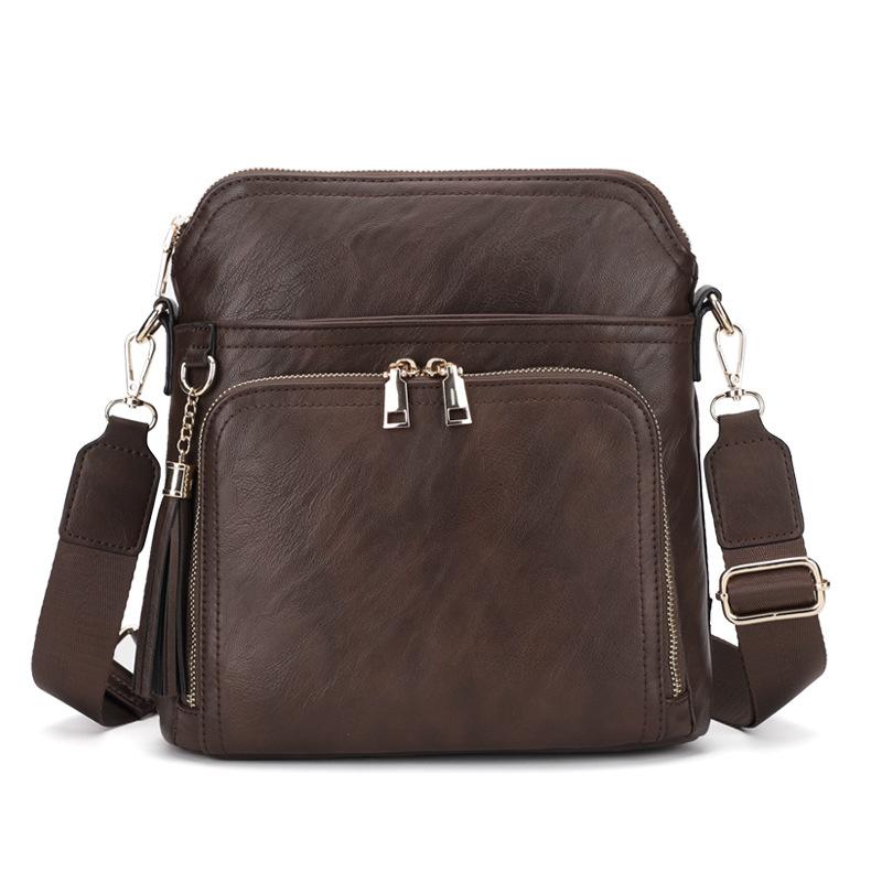 Women's Bag, High-end Commuting Shoulder Bag, Simple and Versatile Crossbody Bag, European and American Handbag, Small Square Bag