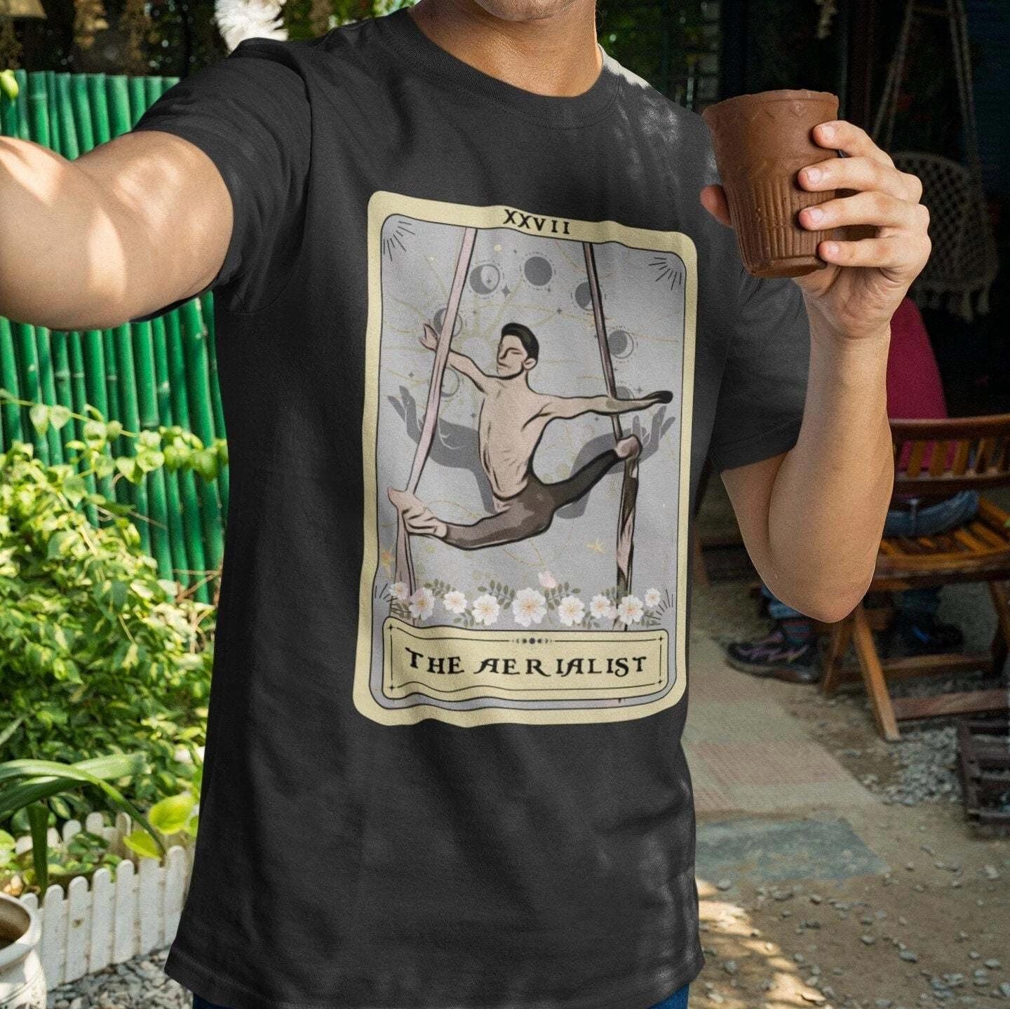 The Aerialist Tarot Card Shirt, Male Aerialist 3XL