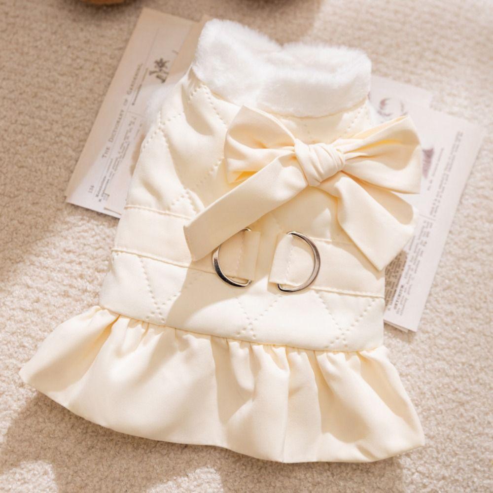Adjustable Pet Princess Skirt Thickened Cute Wind Dress Cute Puppy Clothes Cat Accessories