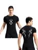 Men's Quick Dry Fitness Round Neck T-shirt for Running & Weightlifting