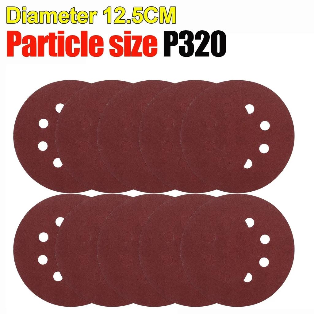 Universal 8 Hole Sanding Discs 125mm Sandpaper for Metal Wood Glass Sander Polishing Pads Home Abrasive Tools 40~3000 Grit