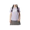 Nike Sport Casual Training Fitness Running Comfortable Breathable Logo Letter Round Neck Short Sleeve T-Shirt SS24 Women Tops Light-Purple DX7907-545