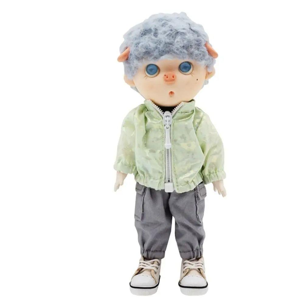 Casual Wear OB11 Doll Clothes Long-sleeved Jacket Mini Zipper Coat Doll Sunscreen Jacket  Girl Toy